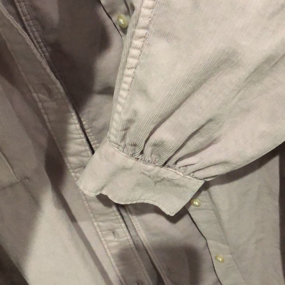 Gap lavender lilac corduroy button down shirt shacket size large new with tag - Picture 5 of 9